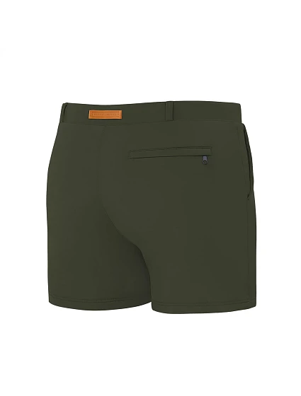 Pánské plavky Comfort 2 model 18781386 tm. zelené - Self Pánské plavky Comfort 2 model 18781386 tm. zelené - Self