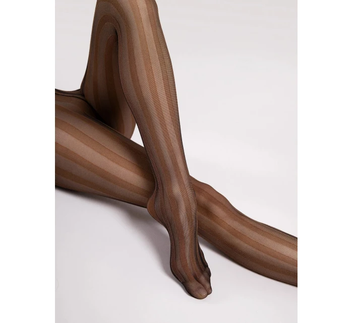 Dámské punčochové kalhoty G 6109 Raya 20 den Černá vzor - Fiore