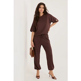 Tepláková souprava s krátkým rukávem model 226987 Rue Paris Tepláková souprava s krátkým rukávem model 226987 Rue Paris