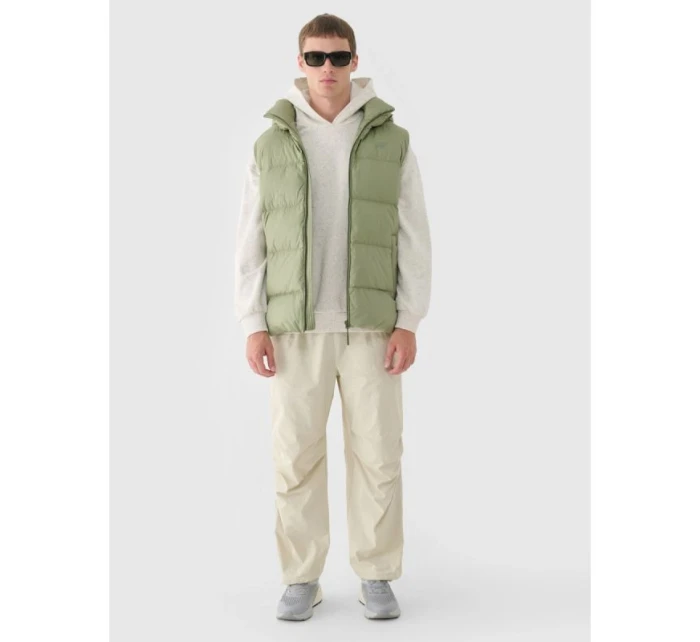 Pánské péřové tričko bez rukávů s přírodní výplní 4F 4FWAW24TVJAM148-43S