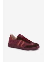model 21707340 Semišové Nízké Dámské Tenisky Bordó - Zazoo model 21707340 Semišové Nízké Dámské Tenisky Bordó - Zazoo