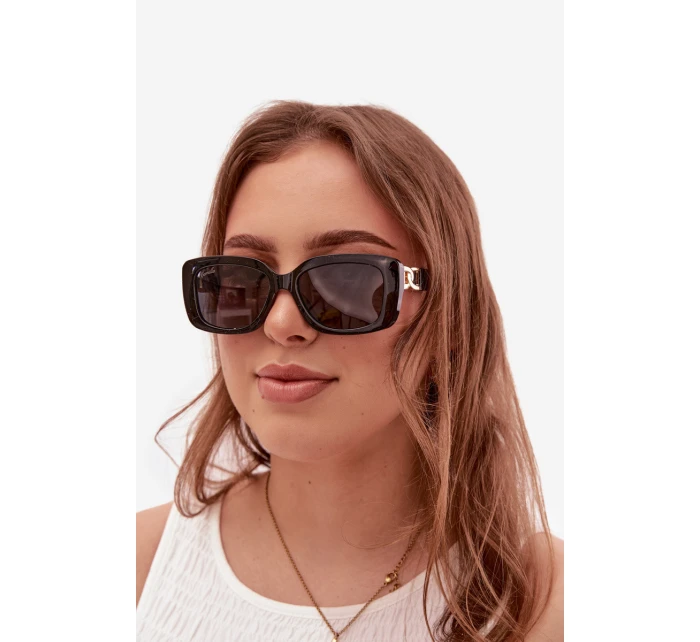 Dámské sluneční brýle s perlami Černé