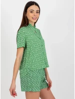 Dámská halenka model 18339303 zelená - FPrice Dámská halenka model 18339303 zelená - FPrice