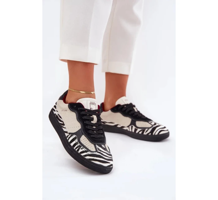 Dámské sneakers  Just Dare se vzorem – béžové model 21883416 - Kesi