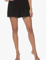 Dámské pyžamové kraťasy QS6851E UB1 černá - Calvin Klein