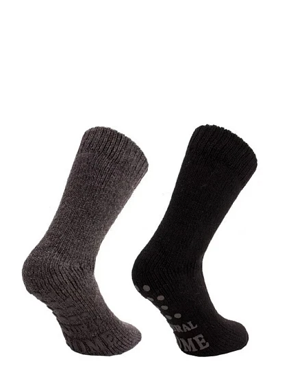 Pánské domácí ponožky 21460 šedé - WiK Pánské domácí ponožky 21460 šedé - WiK