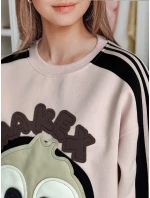 Dámská oversize mikina se  růžová Dstreet model 21989204 - FashionStreet