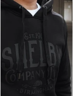 Pánská zateplená mikina s kapucí černá model 21992999 - Dstreet