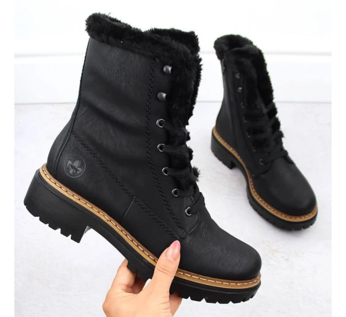 W boty s kožešinou model 20845368 - Rieker W boty s kožešinou model 20845368 - Rieker