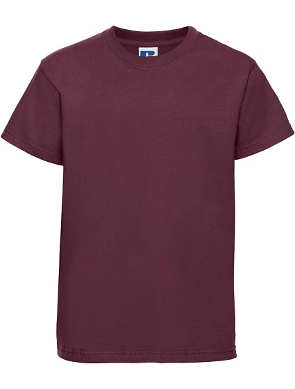 Russell Athletic 180B Dětské tričko z těžké bavlny "Authentic" 10.180B burgundy Russell Athletic 180B Dětské tričko z těžké bavlny "Authentic" 10.180B burgundy