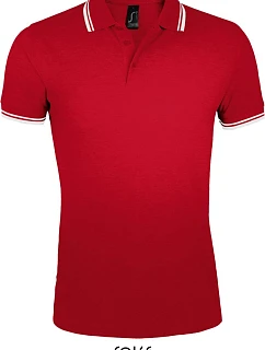 SOL'S Pasadena Men Pánské piqué polo model 22521856 red/white