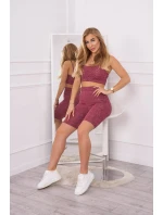 Sportovní set top + legíny růžová Sportovní set top + legíny růžová