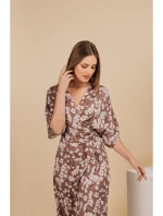 model 21154666 Zavinovací maxi šaty s potiskem model 2 - STYLOVE