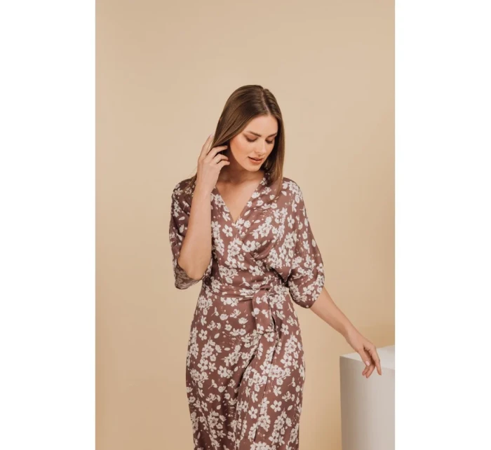 model 21154666 Zavinovací maxi šaty s potiskem model 2 - STYLOVE