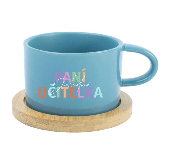 Personalizovaný keramický hrníček Makronka pro paní učitelku/pana učitele 