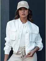 Dámská bunda bomber TY4305 smetanová - FashionStreet