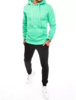 FashionStreet pánská mátová a černá tepláková souprava AX0642