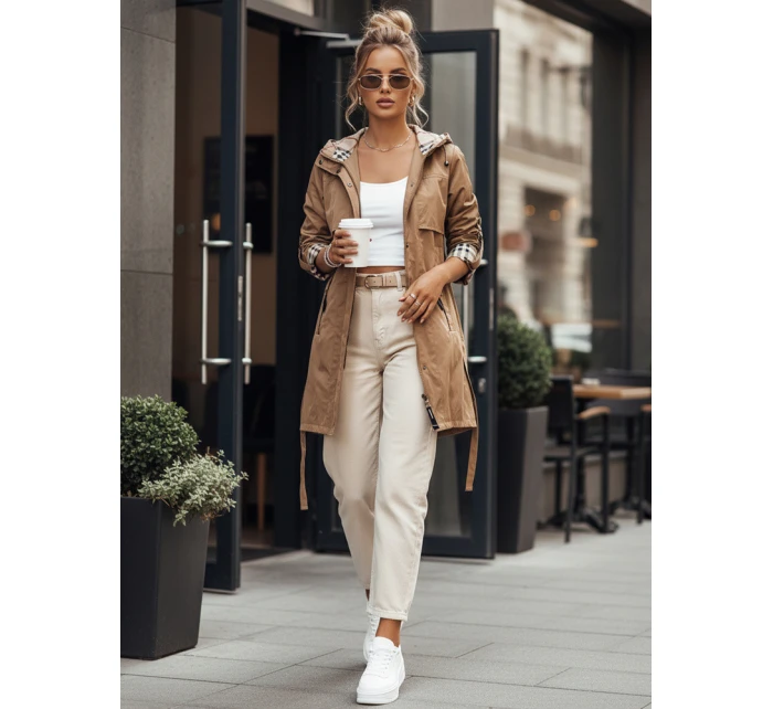 Dámská přechodná bunda parka CIVIT béžová FashionStreet TY4213