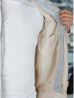 Pánská bunda bomber s kapucí bílá model 21986360 - Dstreet Pánská bunda bomber s kapucí bílá model 21986360 - Dstreet