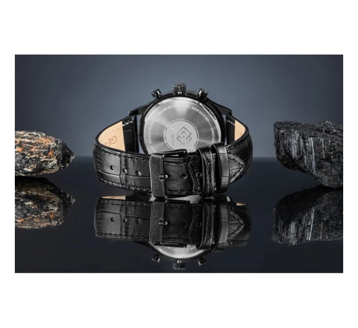 Pánské hodinky Giewont Chronograph Sapphire Black GW6310-A1