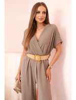 Kombinéza s ozdobným páskem v pase fango