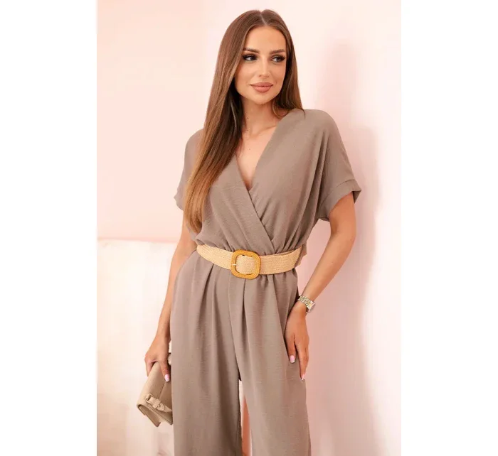 Kombinéza s ozdobným páskem v pase fango