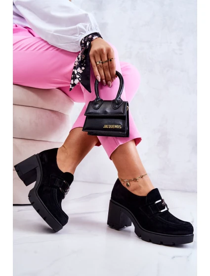 Elegantní boty s zdobením Černý model 21583112 - Boto