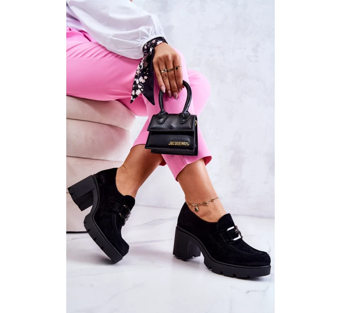 Elegantní boty s zdobením Černý model 21583112 - Boto