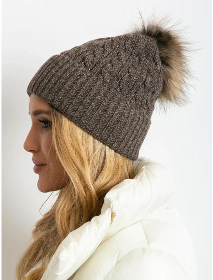 Dámská čepice AT CZ 173501 tmavě hnědá