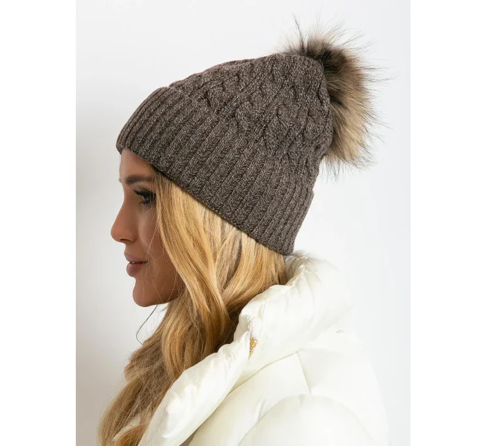 Dámská čepice AT CZ 173501 tmavě hnědá