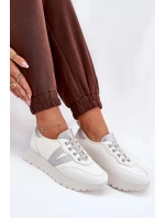 Dámské sportovní tenisky na platformě Vinceza – bílé