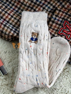 ponožky model 22011931 Medvídek melanžový - Magnetis