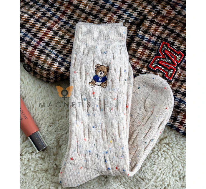 ponožky model 21318598 Medvídek melanžový - Magnetis