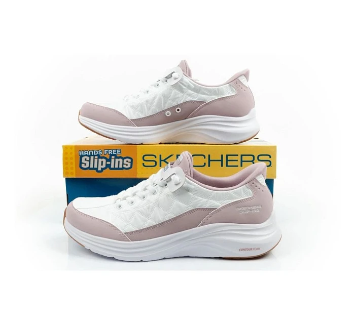 Dámská sportovní obuv Skechers Contour Foam white SLIP-INS comfortable dámské