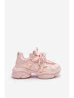 Dámské tenisky na masivní podrážce růžové model 21648323 - Boto Dámské tenisky na masivní podrážce růžové model 21648323 - Boto