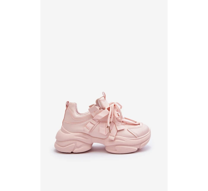 Dámské tenisky na masivní podrážce růžové model 21648323 - Boto Dámské tenisky na masivní podrážce růžové model 21648323 - Boto