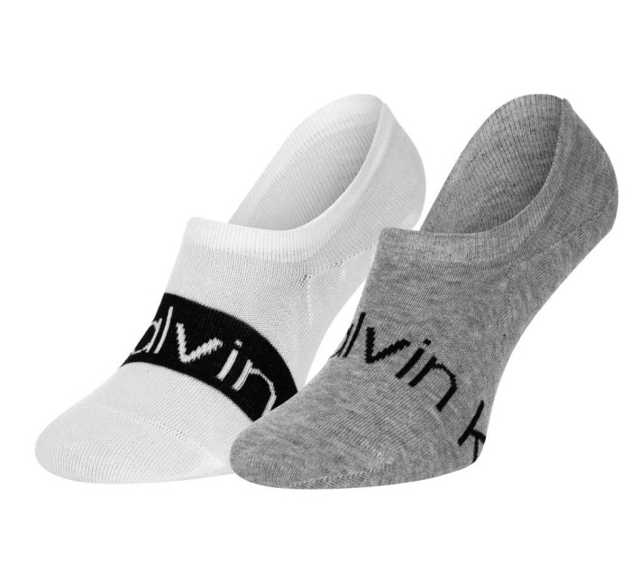 Ponožky Calvin Klein 2Pack 701218713001 White/Grey