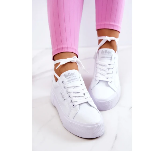 Tenisky na platformě Lee Cooper LCW-22-31-0884L Bílý Tenisky na platformě Lee Cooper LCW-22-31-0884L Bílý