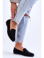 Semišové pohodlné mokasíny Černá Giovana Semišové pohodlné mokasíny Černá Giovana