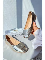 Dámské baleríny z eko kůže se zlatým zdobením model 21106956 - Kesi