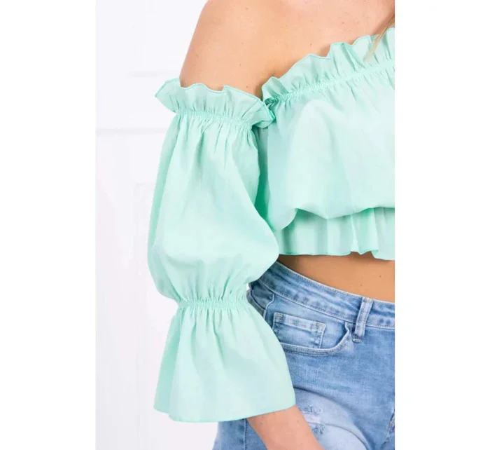 Dámský letní top model 20536153 tyrkysový - Kesi