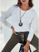 MINIMODA dámská halenka s přívěskem v jedné velikosti bílá FashionStreet RY2679