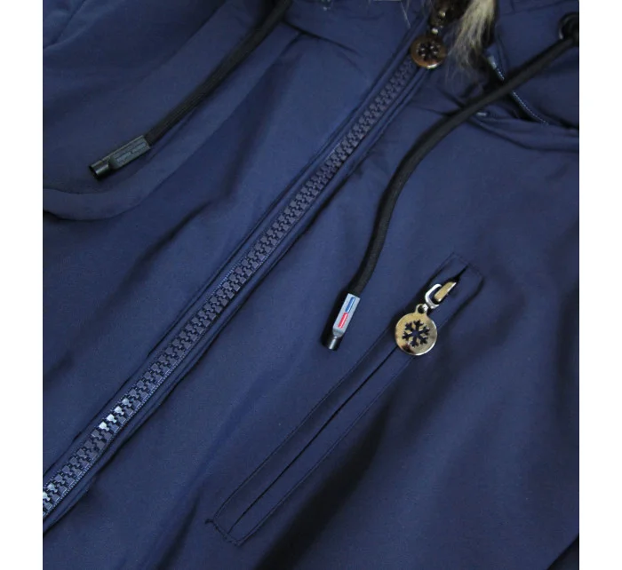 DAMSKA KURTKA ZIMOWA GRANATOWA model 21242381 - 6&8 Fashion