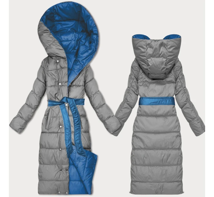 Světle oboustranná zimní bunda s páskem model 21753517 - MINORITY