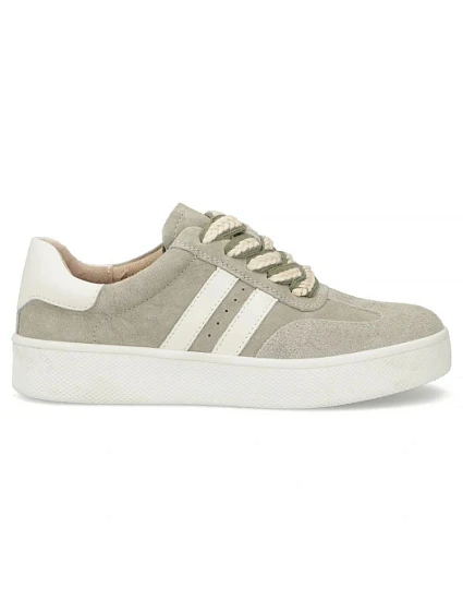 Skórzane sneakersy damskie na khaki dámské model 22087050 - FILIPPO Skórzane sneakersy damskie na khaki dámské model 22087050 - FILIPPO