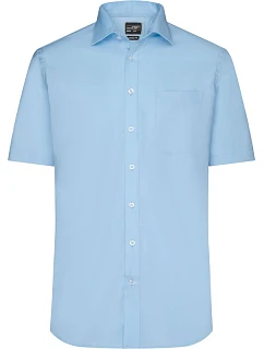 Daiber JN 684 Mikro keprová košile s krátkým rukávem 02.0684 light blue