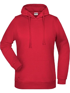 JN 795 Dámská mikina s kapucí model 22430481 red - Daiber