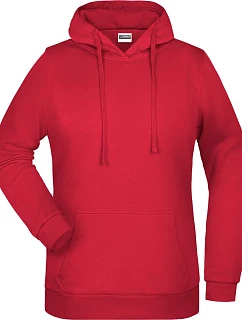 JN 795 Dámská mikina s kapucí model 22430481 red - Daiber