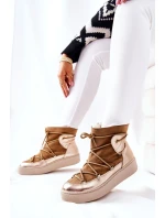 Zateplené Semišové Sněhule Camel model 21570861 - Boto