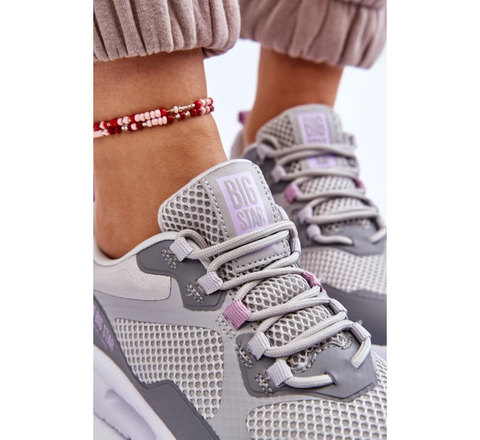 Dámská sportovní obuv Tenisky Big Star LL274371 Šedá Dámská sportovní obuv Tenisky Big Star LL274371 Šedá